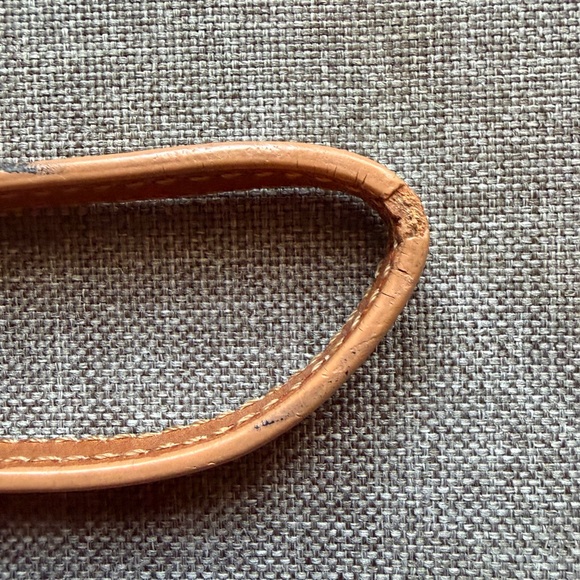 L.A.M.B. Cream Floral Lattice Wristlet with Brown Trim - Picture 9 of 12